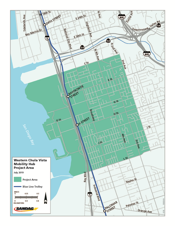 Western Chula Vista Mobility Hub Project Area